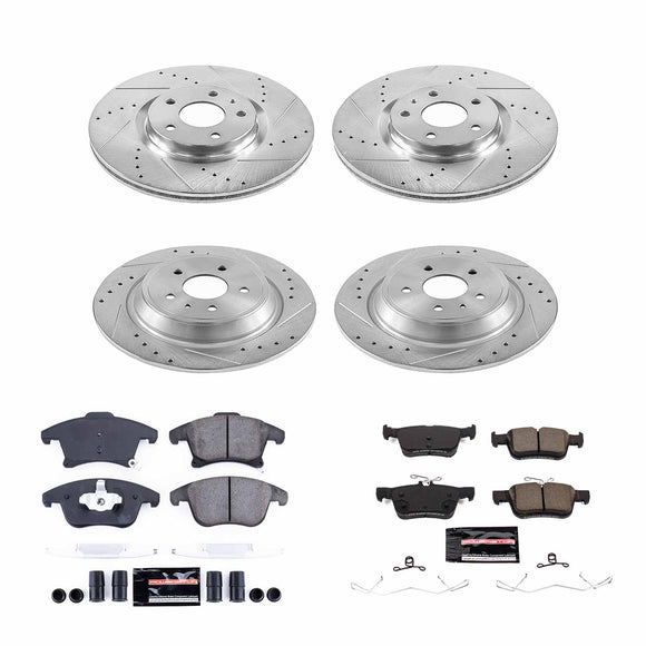 PowerStop Z23 Daily Driver Carbon-Fiber Ceramic Brake Pad and Drilled & Slotted
