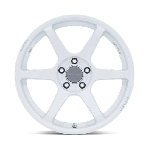18x9.5 Motegi MR160 Battle VI Matsuri White Pearl 5x114.3 ET25 CB72.56 Wheel Rim