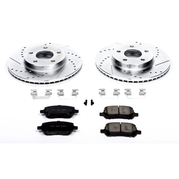 PowerStop Z23 Daily Driver Carbon-Fiber Ceramic Brake Pad and Drilled & Slotted