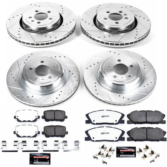 PowerStop Z26 Street Performance Ceramic Brake Pad and Drilled & Slotted Rotor K