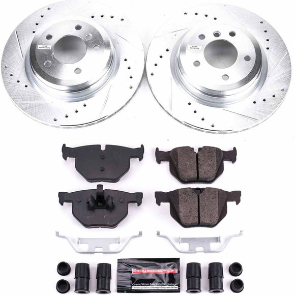 PowerStop Z23 Daily Driver Carbon-Fiber Ceramic Brake Pad and Drilled & Slotted