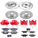 PowerStop Z23 Daily Driver Carbon-Fiber Ceramic Pads Drilled & Slotted Rotor & C
