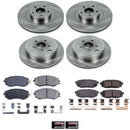 PowerStop OE Stock Replacement Low-Dust Ceramic Brake Pad and Rotor Kit