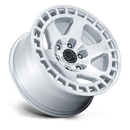17x8.5 Black Rhino BR022 Bahari Gloss Silver W/ Machined Face 5x127 ET-10 Wheel