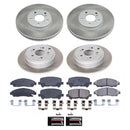 PowerStop Semi-Coated Rotor and Low-Dust Ceramic Brake Pad Kit
