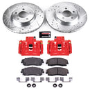 PowerStop Z23 Daily Driver Carbon-Fiber Ceramic Pads Drilled & Slotted Rotor & C