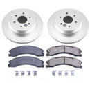 PowerStop Genuine Geomet Coated Rotor and Low-Dust Ceramic Brake Pad Kit