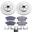 PowerStop Genuine Geomet Coated Rotor and Low-Dust Ceramic Brake Pad Kit