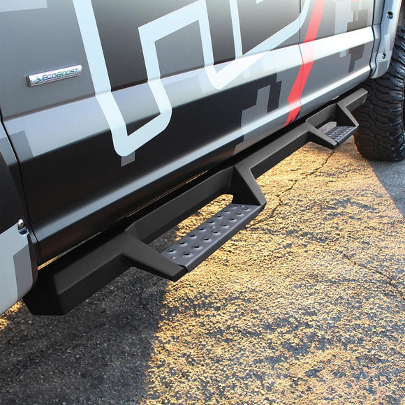 Westin HDX Stainless Drop Nerf Step Bars Textured Black 56-139452