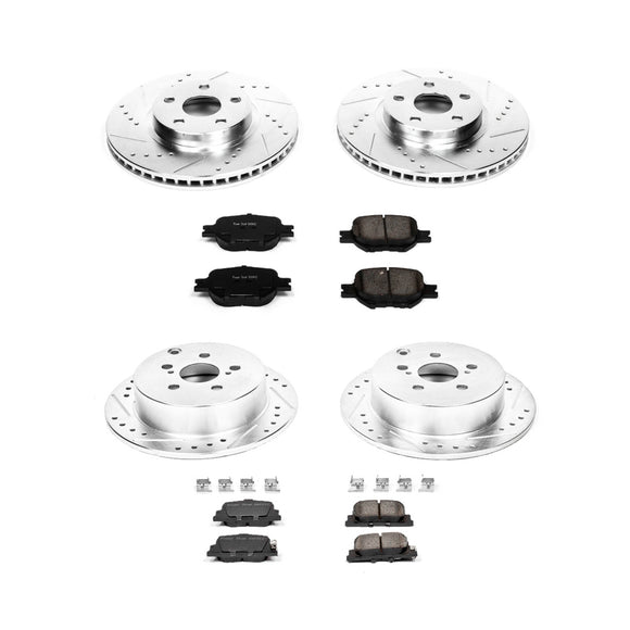 PowerStop Z23 Daily Driver Carbon-Fiber Ceramic Brake Pad and Drilled & Slotted