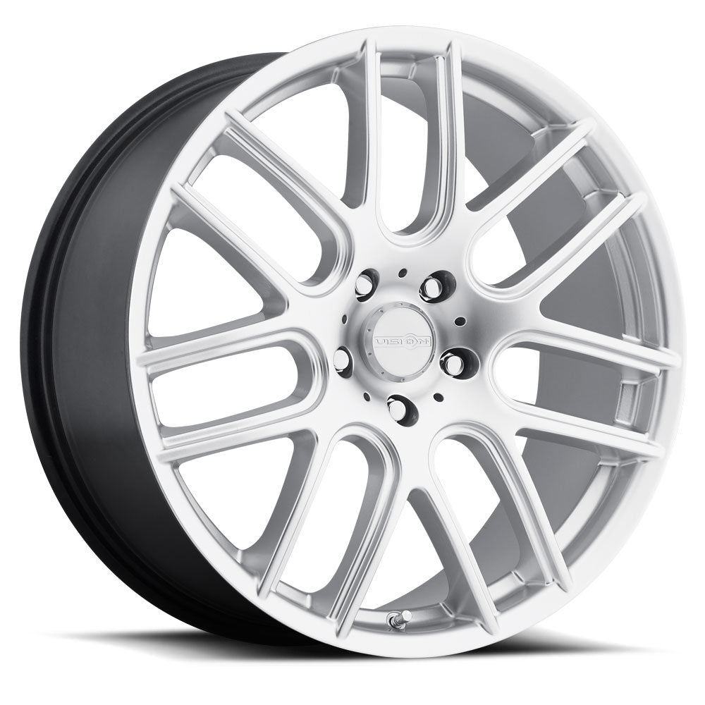 18x8 Vision 426H Cross II Hyper Silver 5x114.3 5x4.5 ET40 Wheel Rim