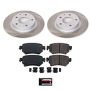 PowerStop Semi-Coated Rotor and Low-Dust Ceramic Brake Pad Kit