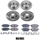 PowerStop OE Stock Replacement Low-Dust Ceramic Brake Pad and Rotor Kit
