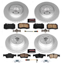 PowerStop Genuine Geomet Coated Rotor and Carbon-Fiber Ceramic Brake Pad Kit
