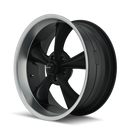 18x8 Ridler Style 695 Black Wheel/Rim 5x120.7 5-120.7 5x4.75 18-8 ET0