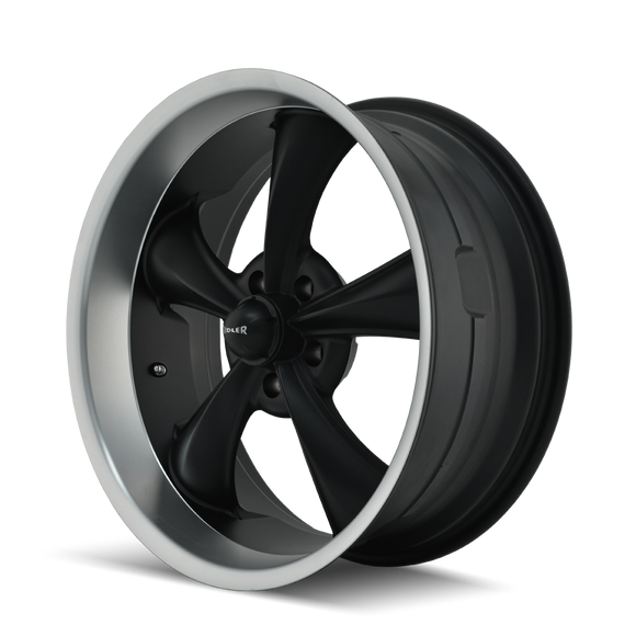 18x8 Ridler Style 695 Black Wheel/Rim 5x120.7 5-120.7 5x4.75 18-8 ET0