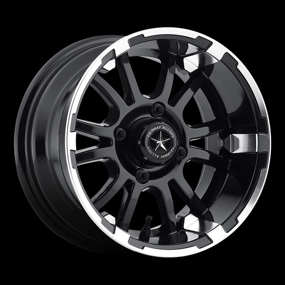 14X6.5 Fairway Alloys Sixer Machined Matte Black Wheel/Rim 4x101.6 ET-20
