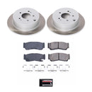 PowerStop Semi-Coated Rotor and Low-Dust Ceramic Brake Pad Kit