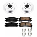 PowerStop Genuine Geomet Coated Rotor and Low-Dust Ceramic Brake Pad Kit
