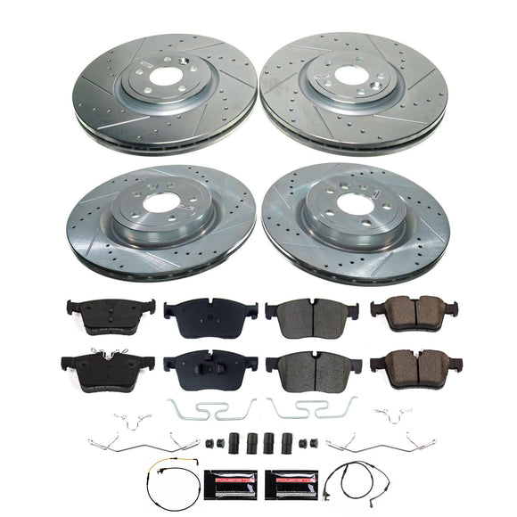 PowerStop Z23 Daily Driver Carbon-Fiber Ceramic Brake Pad and Drilled & Slotted