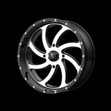 18X7 MSA Offroad Wheels Switch Machined Gloss Black Wheel/Rim 4x156 ET0