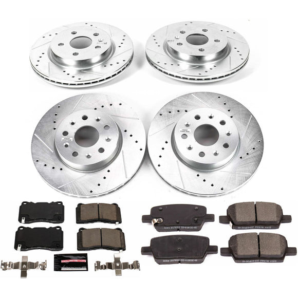 PowerStop Z23 Daily Driver Carbon-Fiber Ceramic Brake Pad and Drilled & Slotted