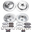 PowerStop Z36 Carbon-Fiber Ceramic Brake Pad with Drilled and Slotted Rotor Kit