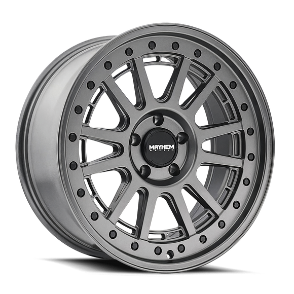 20x9 Mayhem Compass Satin Gunmetal 5x127 ET0 CB78.1 Wheel Rim