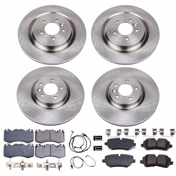 PowerStop OE Stock Replacement Low-Dust Ceramic Brake Pad and Rotor Kit