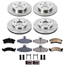 PowerStop OE Stock Replacement Low-Dust Ceramic Brake Pad and Rotor Kit