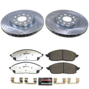 PowerStop Z36 Carbon-Fiber Ceramic Brake Pad with Drilled and Slotted Rotor Kit