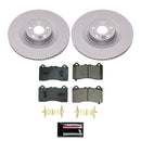 PowerStop Genuine Geomet Coated Rotor and Low-Dust Ceramic Brake Pad Kit