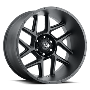 20x10 Vision 360 Sliver Satin Black Wheel 5x127 ET-25 CB78.1
