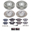 PowerStop Semi-Coated Rotor and Low-Dust Ceramic Brake Pad Kit