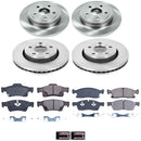 PowerStop OE Stock Replacement Low-Dust Ceramic Brake Pad and Rotor Kit