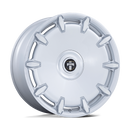 24X10 DUB 1PC DC271 Cheef Silver 6X135 6X139.7 6X5.5 ET30 Wheel Rim