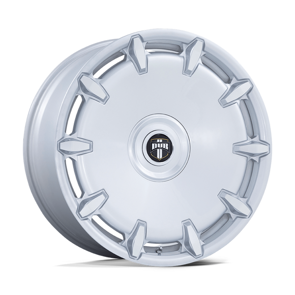 24X10 DUB 1PC DC271 Cheef Silver 6X135 6X139.7 6X5.5 ET30 Wheel Rim