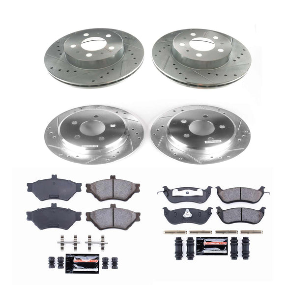 PowerStop Z23 Daily Driver Carbon-Fiber Ceramic Brake Pad and Drilled & Slotted