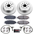 PowerStop Genuine Geomet Coated Rotor and Low-Dust Ceramic Brake Pad Kit