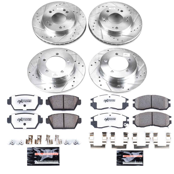 PowerStop Z26 Street Performance Ceramic Brake Pad and Drilled & Slotted Rotor K
