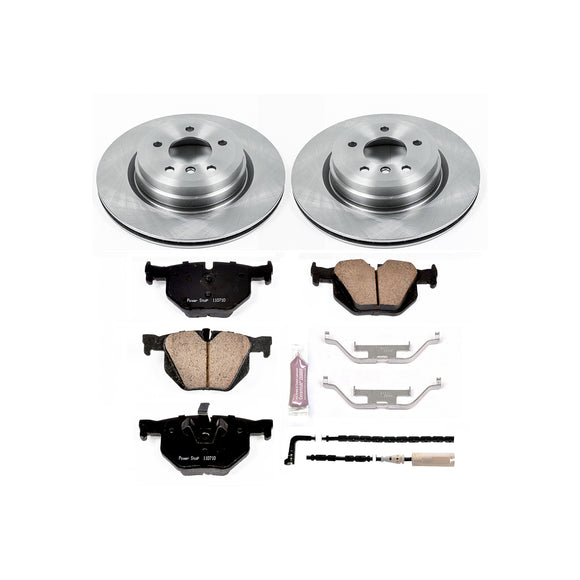 PowerStop OE Stock Replacement Low-Dust Ceramic Brake Pad and Rotor Kit