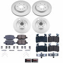 PowerStop Genuine Geomet Coated Rotor and Low-Dust Ceramic Brake Pad Kit