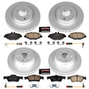 PowerStop Genuine Geomet Coated Rotor and Carbon-Fiber Ceramic Brake Pad Kit