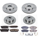 PowerStop OE Stock Replacement Low-Dust Ceramic Brake Pad and Rotor Kit