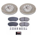 PowerStop Semi-Coated Rotor and Low-Dust Ceramic Brake Pad Kit