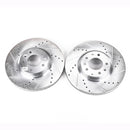 PowerStop Evolution Drilled Slotted Rotors Pair Front For Mazda 6
