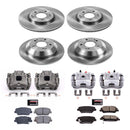 PowerStop OE Stock Replacement Low-Dust Ceramic Brake Pad, Rotor and Caliper Kit