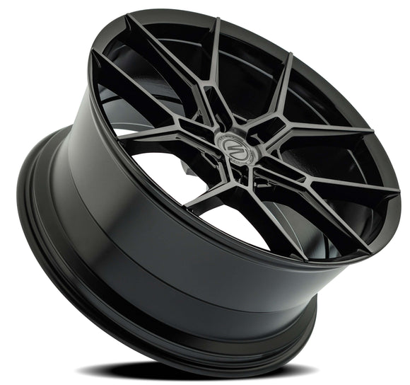 20x9 Select Precision Alloys Alpine Black Brushed DDT 5x114.3 ET20 Wheel