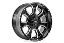 Rough Country 93 Series Machined Black 20x9 6x5.5 6x135 6x139.7 ET0 Wheel