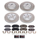 PowerStop Semi-Coated Rotor and Low-Dust Ceramic Brake Pad Kit